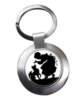 Mother Hubbard Chrome Key Ring