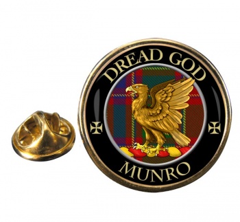 Munro Scottish Clan Round Pin Badge