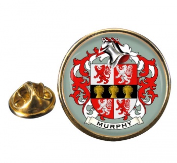 Murphy Coat of Arms Round Pin Badge