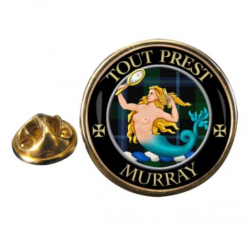 Murray (mermaid) Scottish Clan Round Pin Badge
