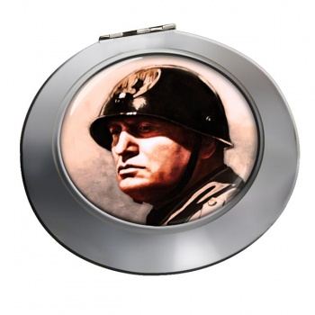 Benito Mussolini Chrome Mirror