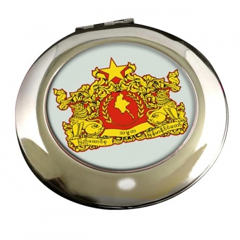 Burma Myanmar Round Mirror