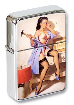 Wrong Nail Pin-up Girl Flip Top Lighter