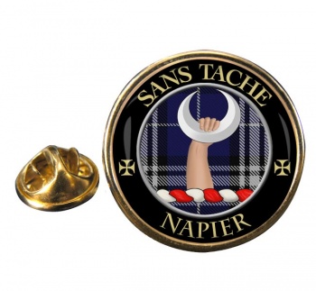 Napier Scottish Clan Round Pin Badge