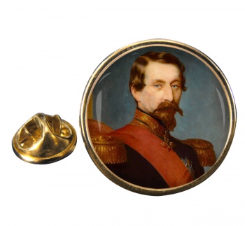 Napoleon III Round Pin Badge