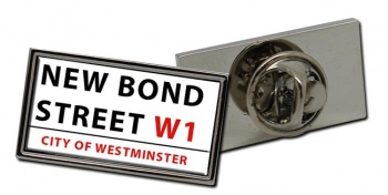 New Bond Street Rectangle Pin Badge