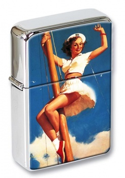 Anchors Awow Pin-up Girl Flip Top Lighter