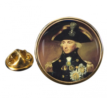 Admiral Lord Nelson Round Pin Badge