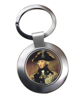 Admiral Lord Nelson Chrome Key Ring
