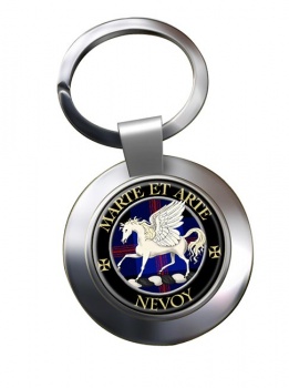 Nevoy Scottish Clan Chrome Key Ring