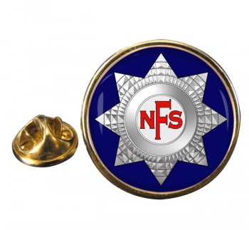 National Fire Service Round Pin Badge