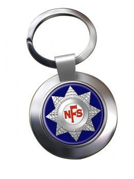 National Fire Service Chrome Key Ring