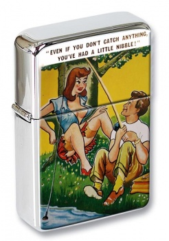 Little Nibble Saucy Postcard Flip Top Lighter