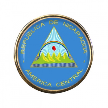 Nicaragua Round Pin Badge