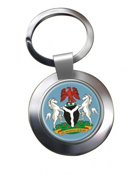 Nigeria Metal Key Ring