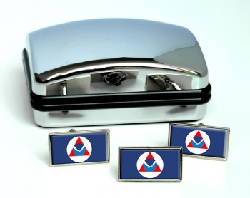 National Oceanic and Atmospheric Administration (NOAA) Rectangle Cufflink and Tie Pin Set