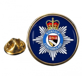 Norfolk Constabulary Round Pin Badge
