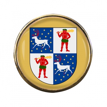 Norrbotten (Sweden) Round Pin Badge