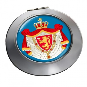 Kongelig vapenskjold (Norway) Round Mirror