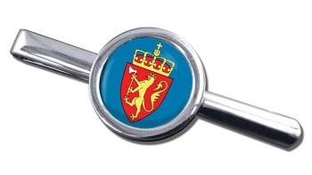 Kongelig vapenskjold (Norway) Round Tie Clip