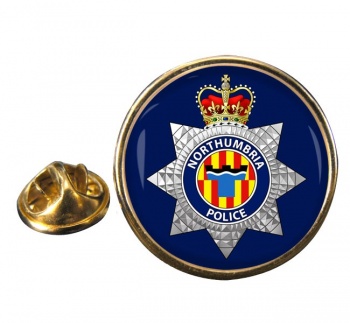 Northumbria Police Round Pin Badge