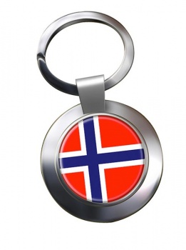 Norway Norge Metal Key Ring