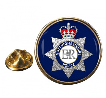 Nottinghamshire Police Round Pin Badge