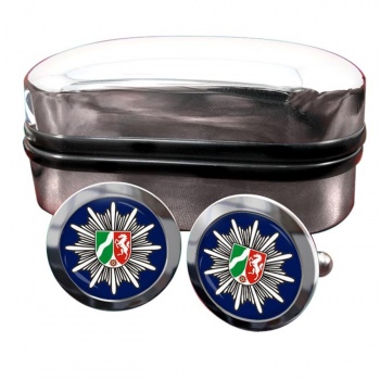 Polizei Nordrhein-Westfalen Round Cufflinks