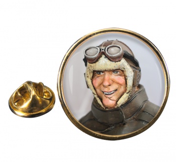 Charles Nungesser Round Pin Badge