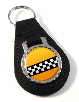 New York Taxi Leather Key Fob