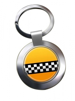 New York Taxi Chrome Key Ring