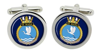 HMNZS Te Mana Royal New Zealand Navy Cufflinks in Box