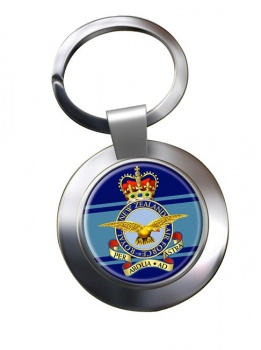Royal New Zealand Air Force Chrome Key Ring