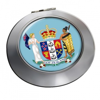 Coat of Arms (New Zealand) Round Mirror