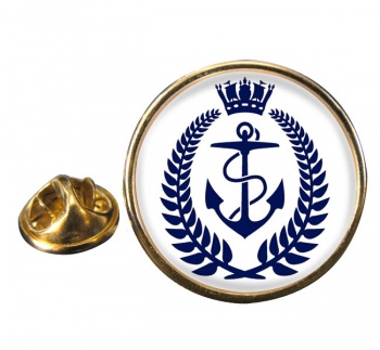 Royal New Zealand Navy Round Pin Badge