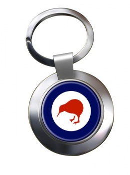 New Zealand Roundel Chrome Key Ring
