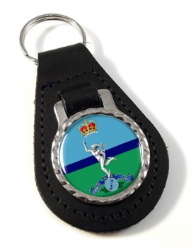 Royal New Zealand Corps of Signals Leather Key Fob