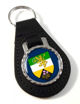 County Offaly (Ireland) Leather Key Fob