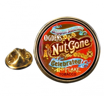 Nut Gone Pipe Tobacco Round Pin Badge