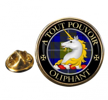 Oliphant Scottish Clan Round Pin Badge