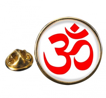 Om (Aum) Round Pin Badge