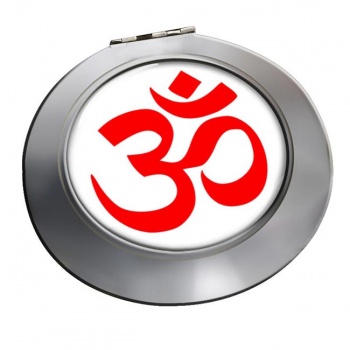 Om (Aum) Chrome Mirror