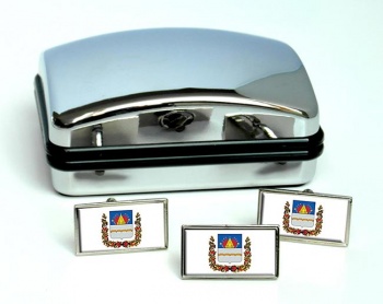 Omsk Flag Cufflink and Tie Pin Set