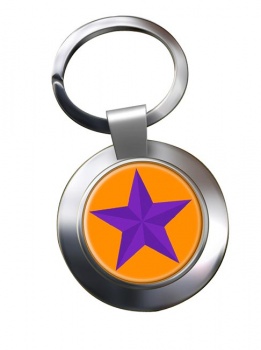 Orange Order Chrome Key Ring