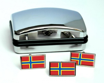 Orkney (Scotland) Flag Cufflink and Tie Pin Set