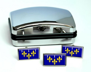 Orleanais (France) Flag Cufflink and Tie Pin Set