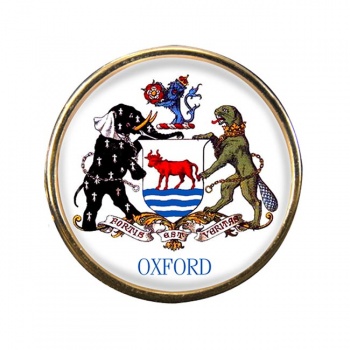 Oxford (England) Round Pin Badge
