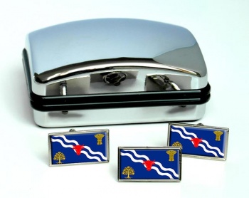 Oxfordshire (England) Flag Cufflink and Tie Pin Set