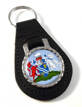 Oxfordshire (England) Leather Key Fob