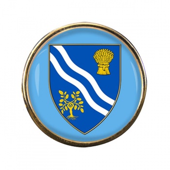 Oxfordshire (England) Round Pin Badge